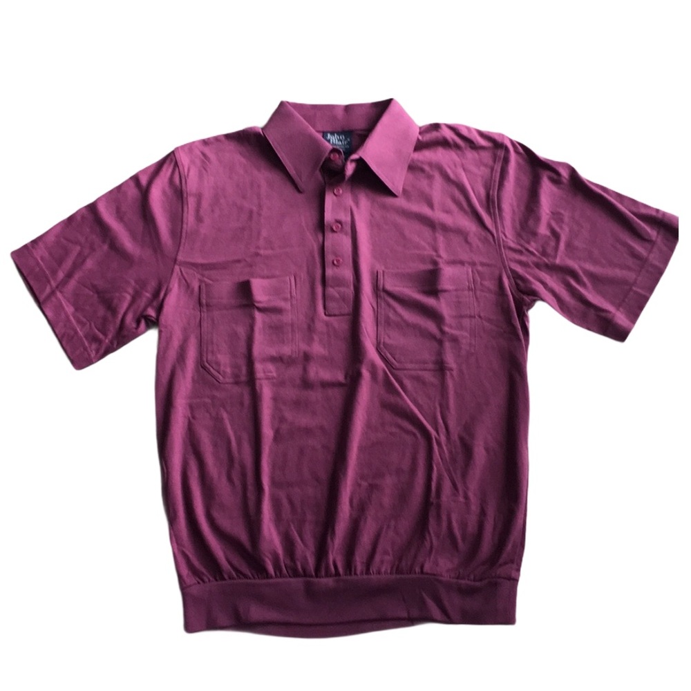 John Blair mens purple polo shirt size med